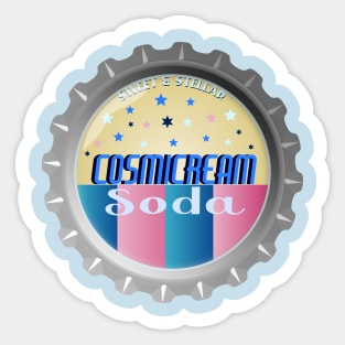 Cosmicream Soda Bottlecap Sticker